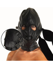 Rimba - Leren Masker Met afneembare gag En oogdelen-Erotiekvoordeel.nl