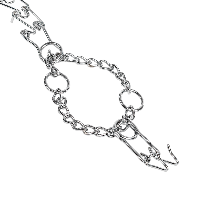 Rimba - Metalen Pinch Collar - Zilver-Erotiekvoordeel.nl