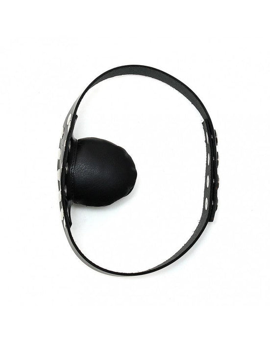 Rimba - Mondknevel met Zacht Lederen Bijt Kussen - Luxe, Verstelbare Gag-Laced-up.nl