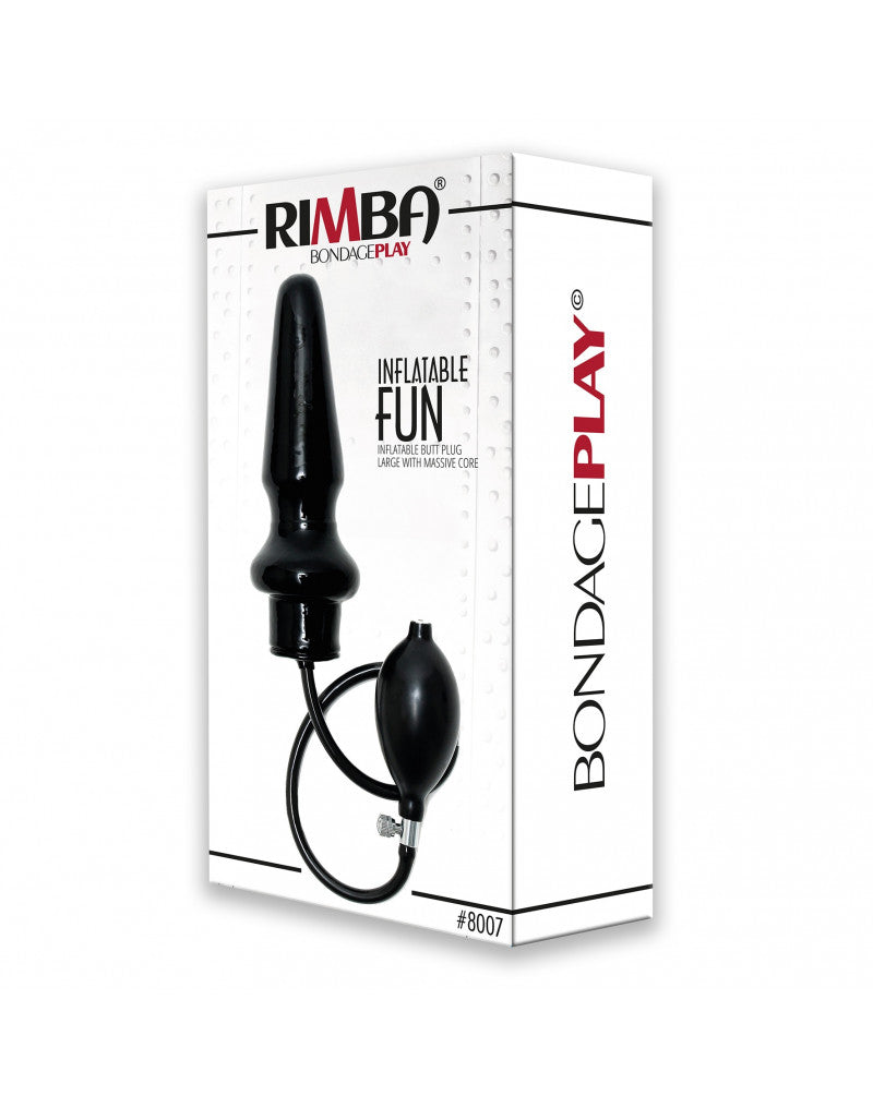 Rimba - Opblaasbare Buttplug - Groot - Met Massieve Kern-Laced-up.nl