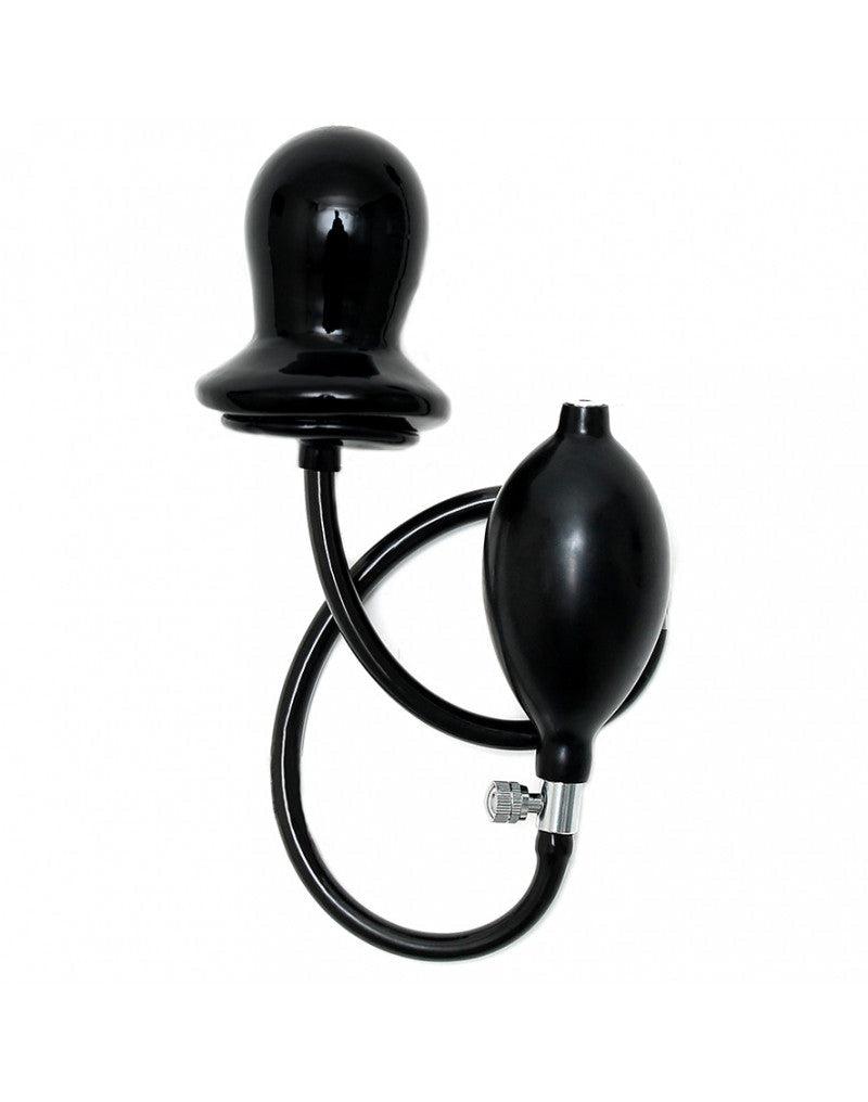 Rimba - Opblaasbare Latex Buttplug Met Massieve Kern-Laced-up.nl