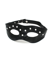Rimba - Open-Eye Leather Eye Mask with Decorative Rivets - Laced-up.nl