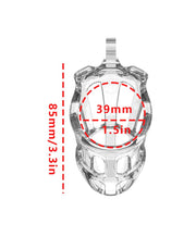 Rimba P-Cage - P-Cage PC01 - Cage de chasteté - Cage à pénis - Taille M - Transparent - Laced-up.nl