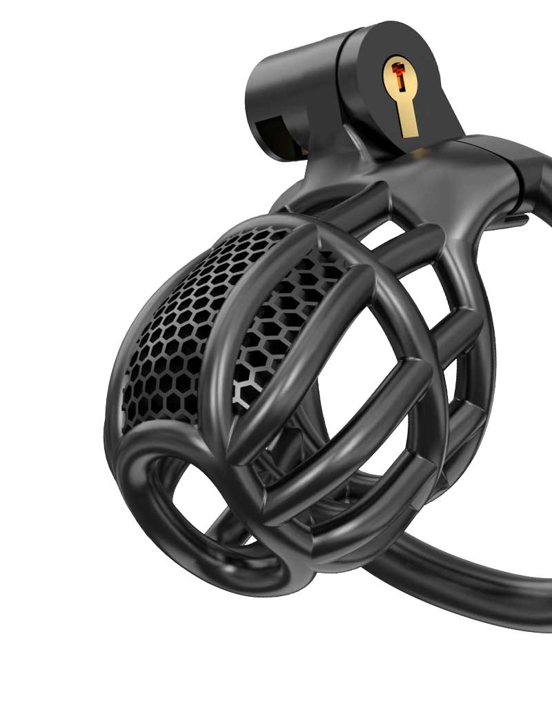 Rimba P-Cage - P-Cage PC06 - Chastity Cage - Penis Cage - Size S - Black-Laced-up.nl