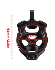 Rimba P-Cage - P-Cage PC07 - Chastity Cage - Penis Cage - Size S - Black - Laced-up.nl