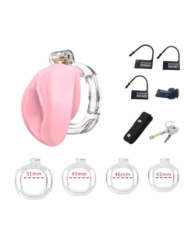Rimba P-Cage PC10 - Kuisheidskooi - Peniskooi - Pussy - Roze/Transparant-Erotiekvoordeel.nl