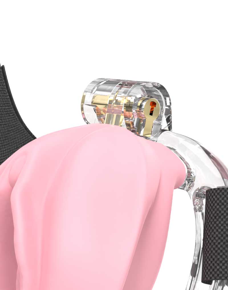 Rimba P-Cage - P-Cage PC10 - Cage de chasteté - Cage à pénis - Pussy - Rose/Transparent - Laced-up.nl