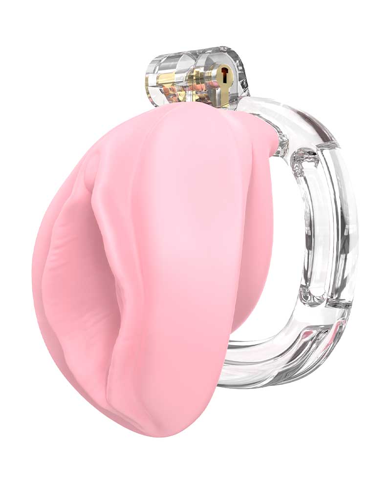 Rimba P-Cage - P-Cage PC10 - Cage de chasteté - Cage pénienne - Pussy - Rose/Transparent - Laced-up.nl