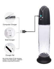 Rimba - P Pump PP05 - Elektronische Penispomp met Vagina Sleeve - Zwart-Laced-up.nl