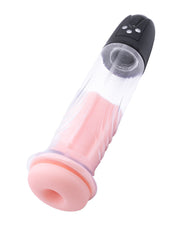 Rimba - P Pump PP05 - Elektronische Penispomp met Vagina Sleeve - Zwart-Laced-up.nl