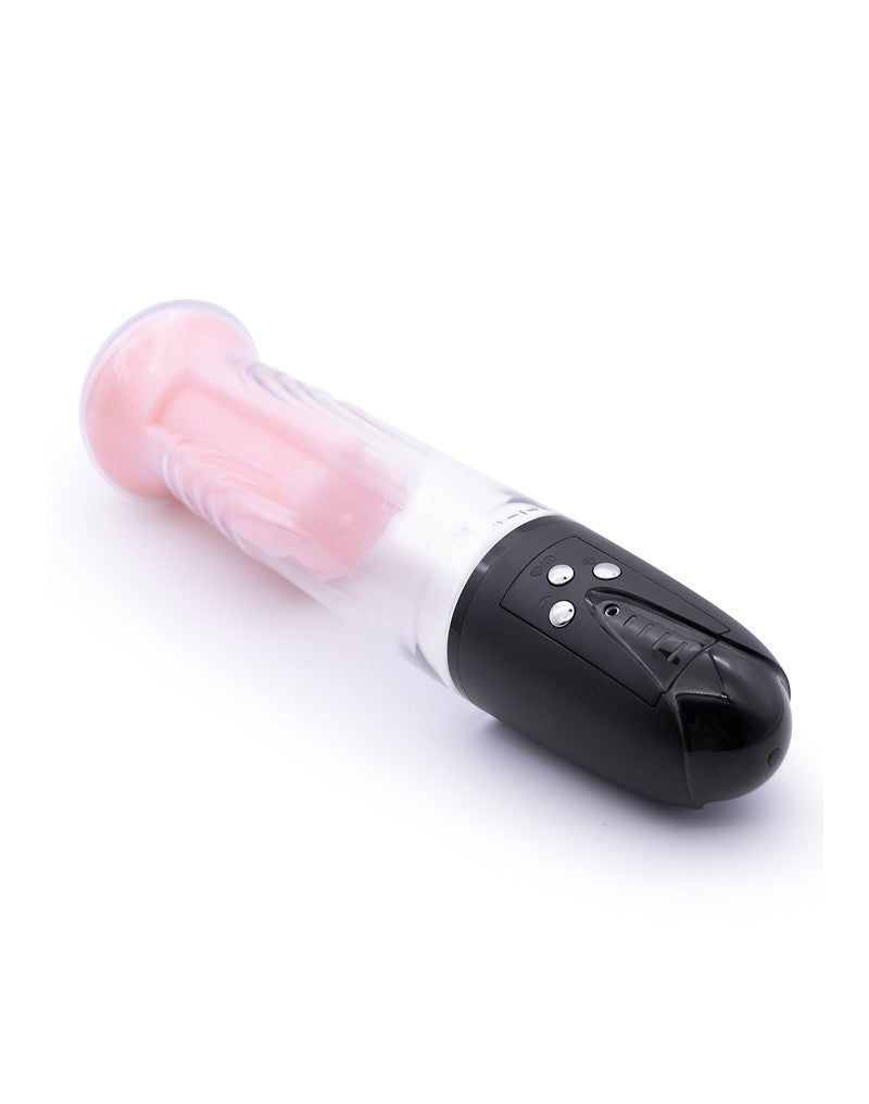 Rimba - P Pump PP05 - Elektronische Penispomp met Vagina Sleeve - Zwart-Laced-up.nl