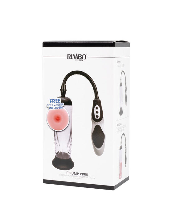 Rimba - P Pump PP06 - Penispomp met Afstandsbediening & Vagina Sleeve - Zwart-Laced-up.nl