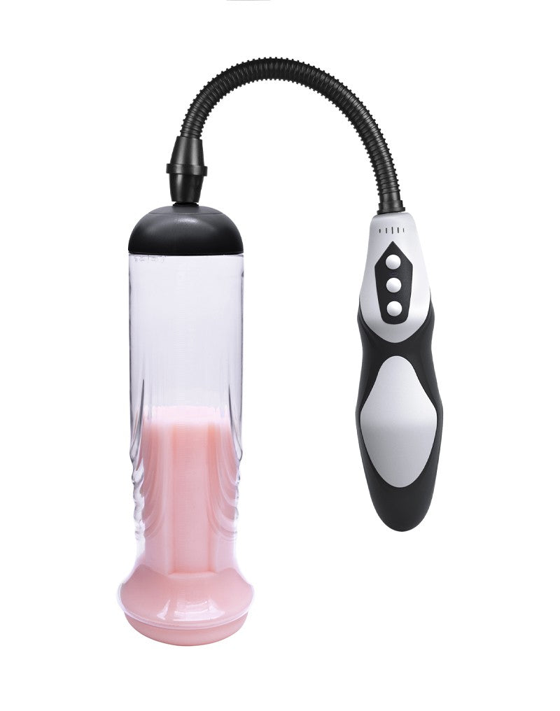 Rimba - P Pump PP06 - Penispomp met Afstandsbediening & Vagina Sleeve - Zwart-Laced-up.nl