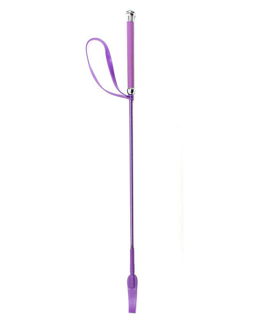Rimba - Paardrijzweep Met Flapje - 65 cm - Paars-Erotiekvoordeel.nl