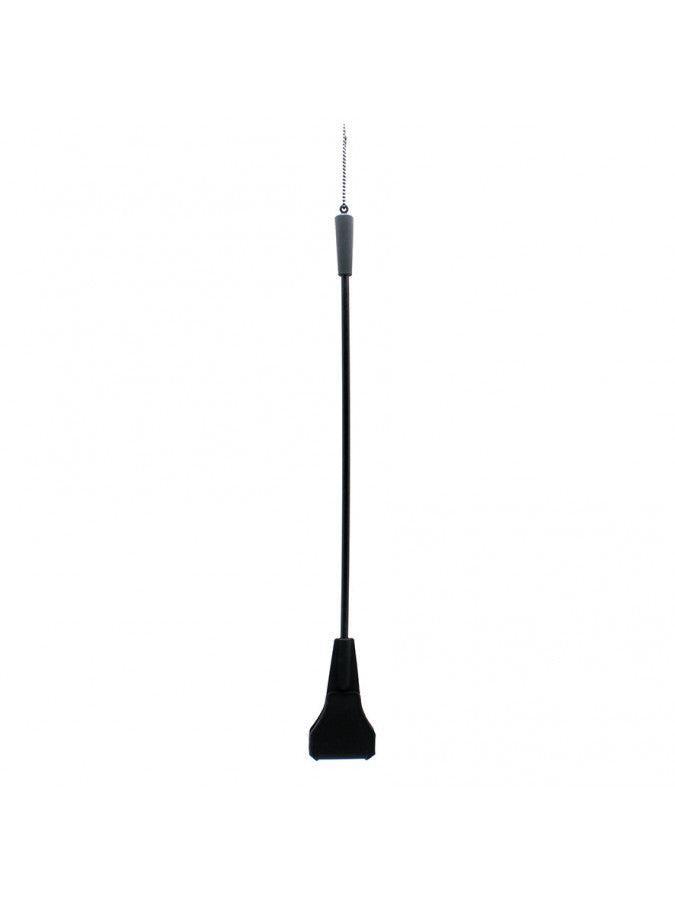 Rimba - Paardrijzweep Met Flapje - Siliconen - 42 cm lang-Laced-up.nl