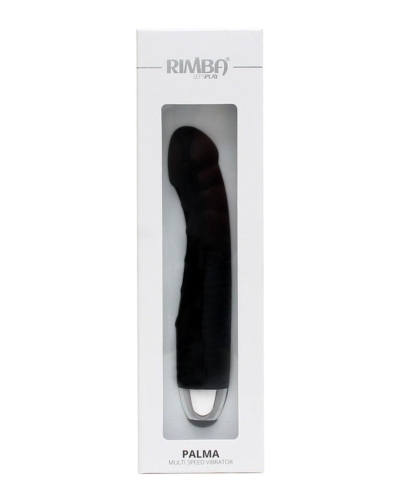 Rimba - Palma - Semi-Realistische Vibrator - 18 cm – Zwart-Erotiekvoordeel.nl