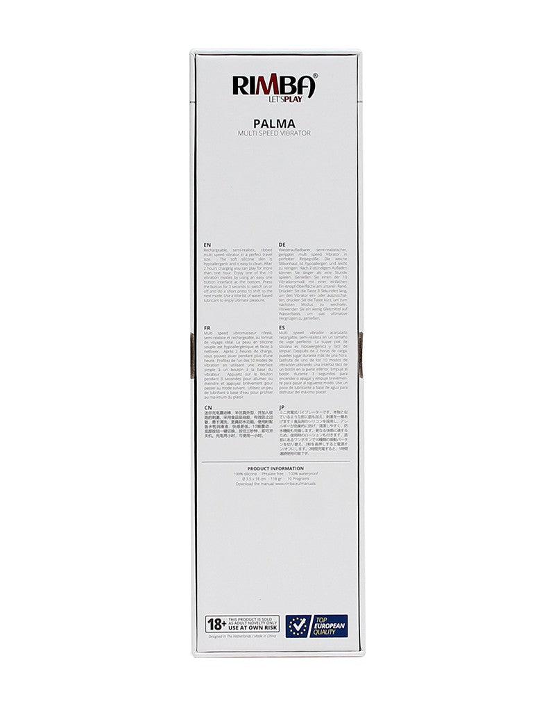 Rimba - Palma - Semi-Realistische Vibrator - 18 cm – Zwart-Erotiekvoordeel.nl