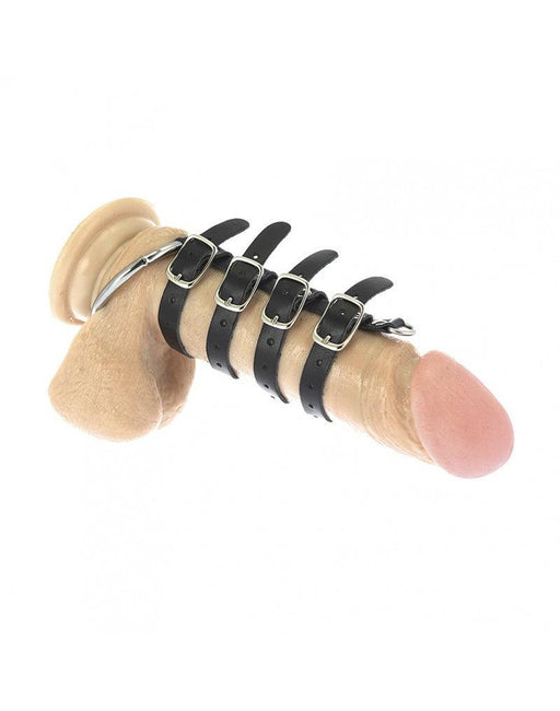 Rimba - Penis Strap Met Meerdere Leren Riempjes - Verstelbaar-Erotiekvoordeel.nl