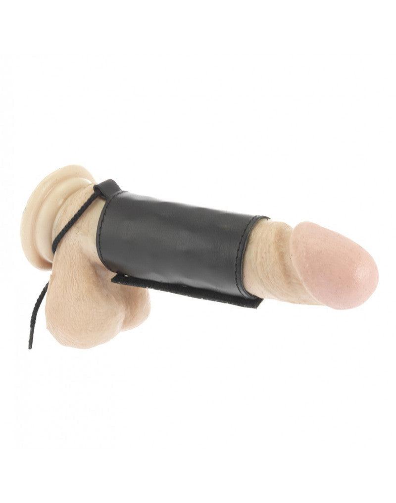Rimba - Penis Strap - Spijkers Aan Binnenzijde - Leder - Zwart-Erotiekvoordeel.nl