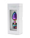 Rimba - Pisa - Rainbow RVS Buttplug Met Siersteen-Laced-up.nl