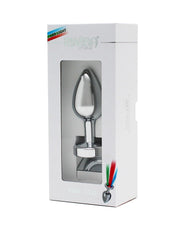 Rimba - RVS Buttplug Met LED-Verlichting Pisa - Zilver-Laced-up.nl