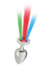 Rimba - RVS Buttplug Met LED-Verlichting Pisa - Zilver-Laced-up.nl
