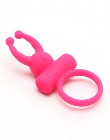 Rimba - Rome - Vibrerende Cockring Met clitoris stimulatie - Roze-Laced-up.nl