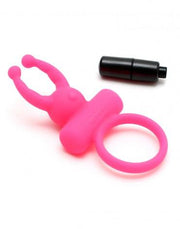 Rimba - Rome - Vibrerende Cockring Met clitoris stimulatie - Roze-Laced-up.nl