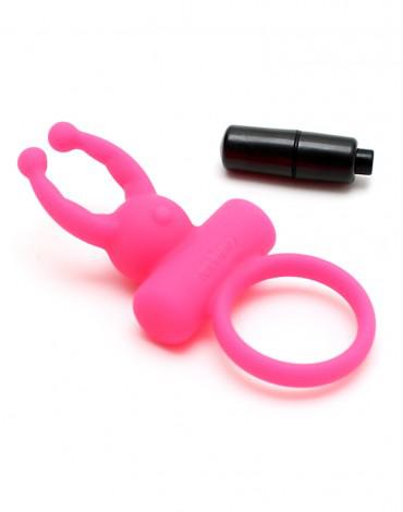 Rimba - Rome - Vibrerende Cockring Met clitoris stimulatie - Roze-Laced-up.nl