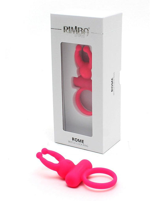 Rimba - Rome - Vibrerende Cockring Met clitoris stimulatie - Roze-Laced-up.nl
