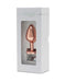 Rimba - Rosé Gouden Aluminium Buttplug Met Hartvormig Kristal-Laced-up.nl