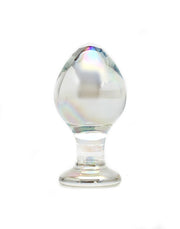 Rimba - Sensual Glass - Glazen Buttplug Zelda - Transparant-Laced-up.nl