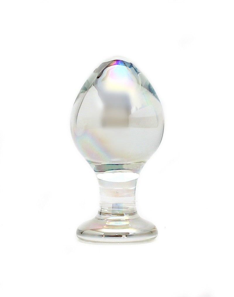 Rimba - Sensual Glass - Glazen Buttplug Zelda - Transparant-Laced-up.nl
