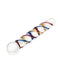 Rimba - Sensual Glass - Glazen Dildo Rachella - Transparant/Rood/Blauw/Geel-Laced-up.nl