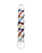 Rimba - Sensual Glass - Glazen Dildo Rachella - Transparant/Rood/Blauw/Geel-Laced-up.nl