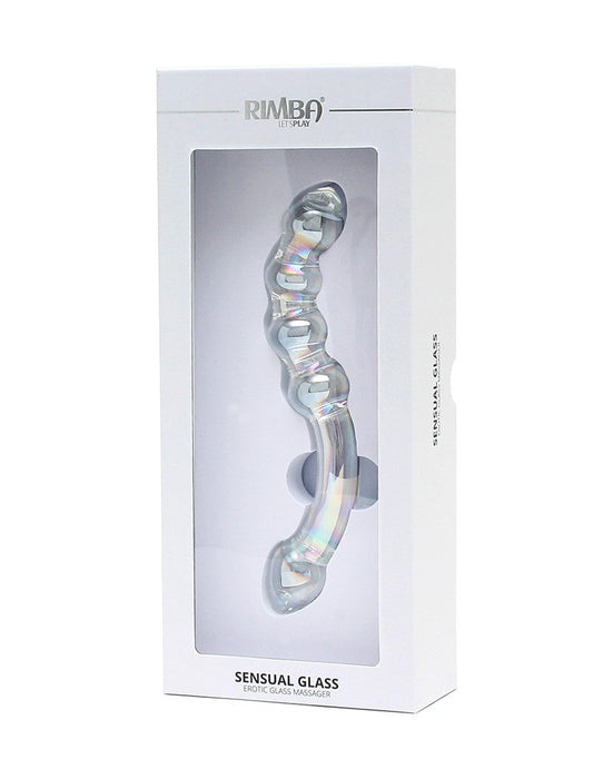 Rimba - Sensual Glass - Glazen Dildo Xena - Transparant-Laced-up.nl
