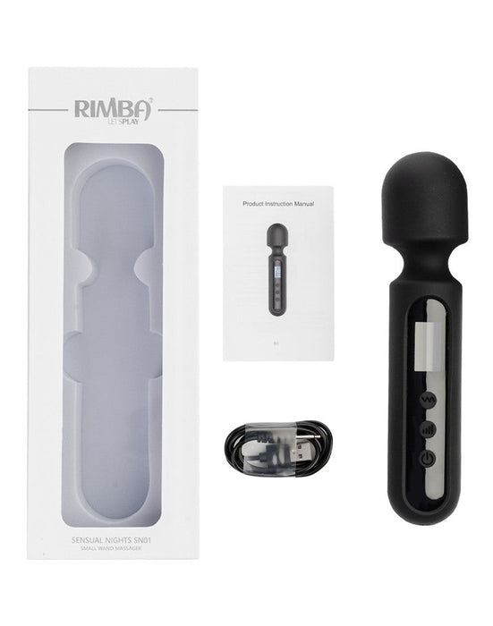 Rimba - Sensual Nights SN01 - Kleine Wand Vibrator - Massager - Zwart-Laced-up.nl