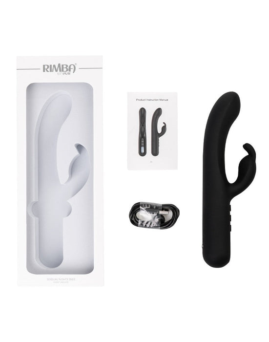 Rimba - Sensual Nights SN03 - Rabbit Vibrator - Zwart-Laced-up.nl