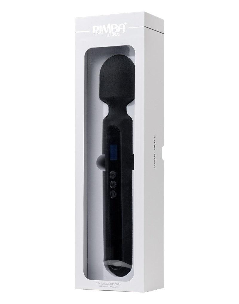 Rimba - Sensual Nights SN05 - Grote Wand Vibrator - Massager - Zwart-Laced-up.nl