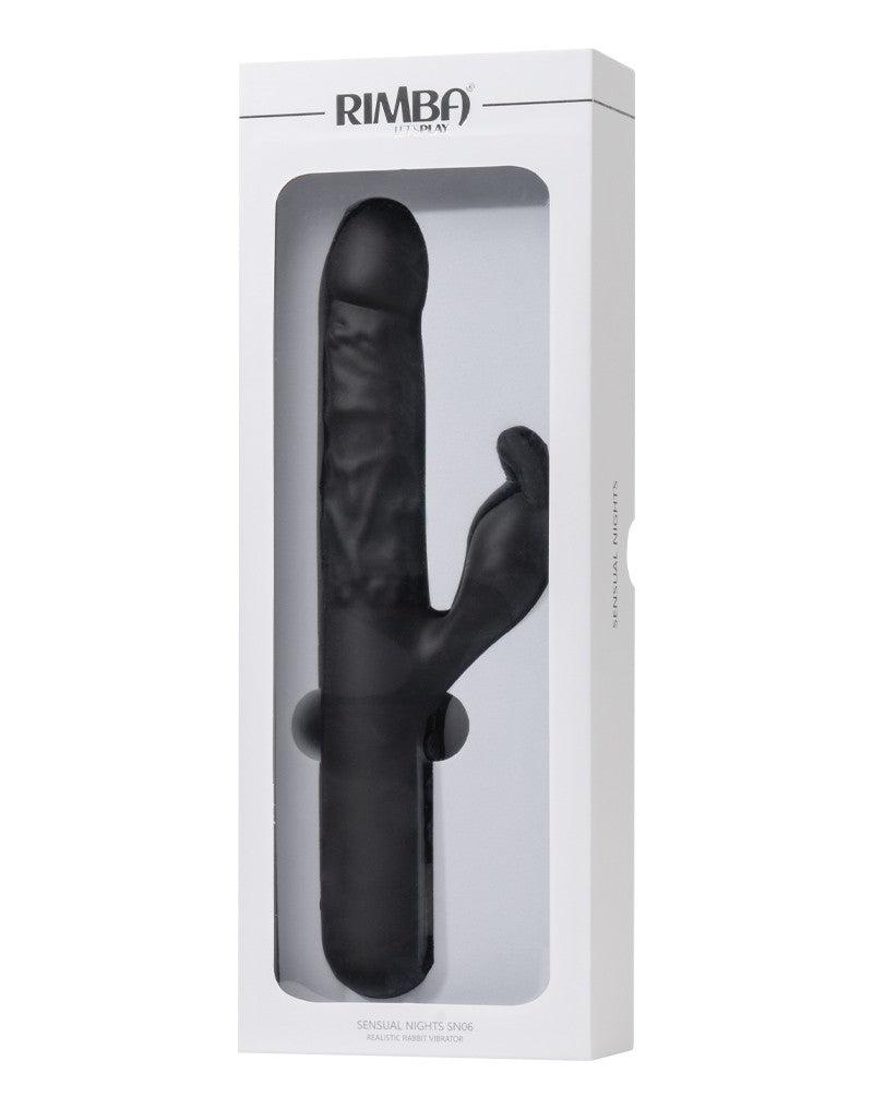Rimba - Sensual Nights SN06 - Realistische Rabbit Vibrator - Zwart-Laced-up.nl