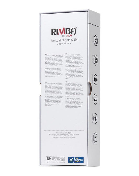 Rimba - Sensual nights SN04 - G-Spot Vibrator - Zwart-Laced-up.nl