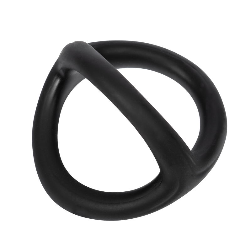 Rimba - Siliconen 3-Ring - Zwart-Erotiekvoordeel.nl