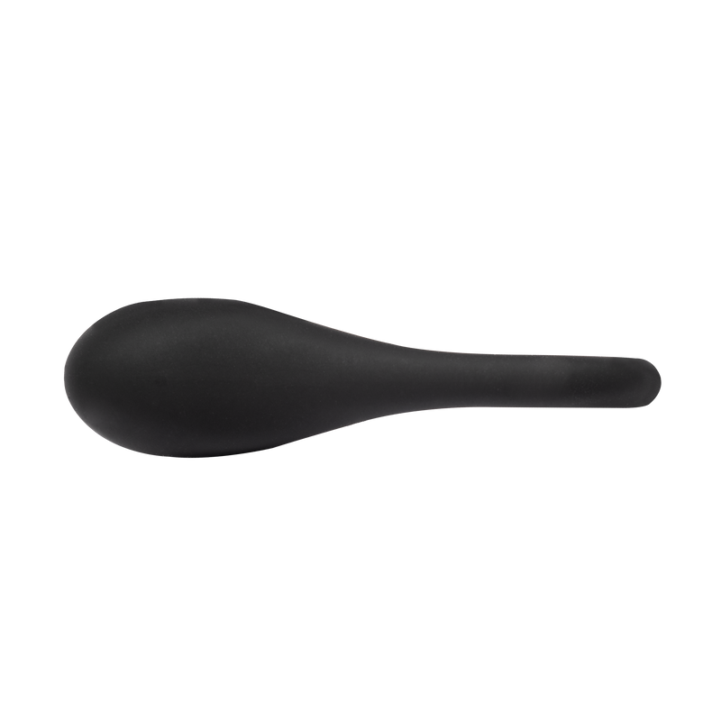 Rimba - Étireur de testicules en silicone avec bille métallique - 35 grammes - Noir-Laced-up.nl