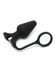 Rimba - Siliconen Buttplug met Cockring en One Speed Bullet Vibrator - Ø 4.4 cm-Laced-up.nl