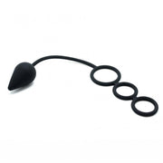 Rimba - Siliconen Cockring Met Buttplug Ø 46 mm-Laced-up.nl