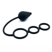 Rimba - Siliconen Cockring Met Buttplug Ø 46 mm-Laced-up.nl