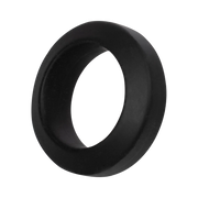 Rimba - Anneau pénien en silicone - Noir - Laced-up.nl