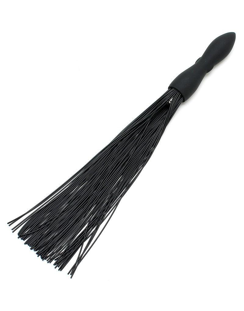 Rimba - Siliconen Flogger Zweep Met Vibrerende Dildo-Laced-up.nl