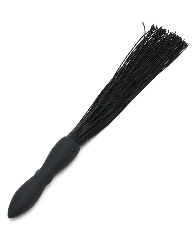 Rimba - Siliconen Flogger Zweep Met Vibrerende Dildo-Laced-up.nl