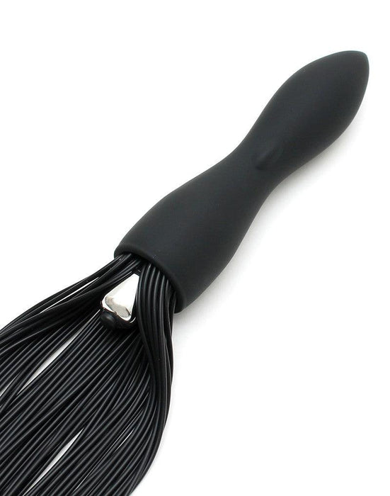 Rimba - Siliconen Flogger Zweep Met Vibrerende Dildo-Laced-up.nl